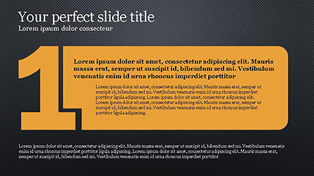 Numbered Text Banners, Slide 10, 04339, Text Boxes — PoweredTemplate.com