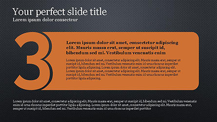 Numbered Text Banners, Slide 12, 04339, Text Boxes — PoweredTemplate.com