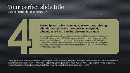 Numbered Text Banners, Slide 13, 04339, Text Boxes — PoweredTemplate.com
