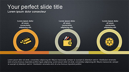 아이콘과 둥근 모양이있는 프리젠 테이션 템플릿, 슬라이드 15, 04342, 아이콘 — PoweredTemplate.com