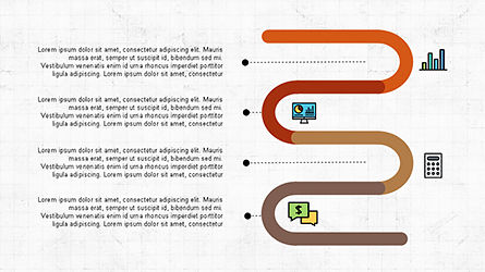 Plantilla de presentación con iconos y formas redondas., Diapositiva 6, 04342, Iconos — PoweredTemplate.com