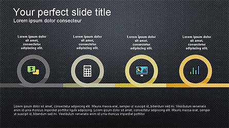 Modello di presentazione con icone e forme rotonde, Slide 9, 04342, icone — PoweredTemplate.com