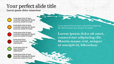 Melde Slide Deck mit Farbflecken, Folie 3, 04351, Datengetriebene Diagramme und Charts — PoweredTemplate.com