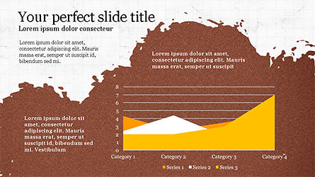 Melde Slide Deck mit Farbflecken, Folie 7, 04351, Datengetriebene Diagramme und Charts — PoweredTemplate.com