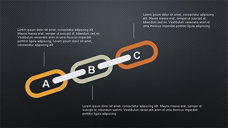 Pont coulissant avec des formes de chaîne, Diapositive 14, 04354, Formes — PoweredTemplate.com