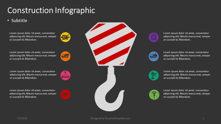 Construction Infographics, Slide 2, 04363, Infographics — PoweredTemplate.com