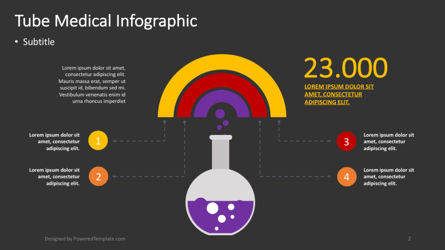 Tube - medizinische infografik, Folie 2, 04365, Infografiken — PoweredTemplate.com