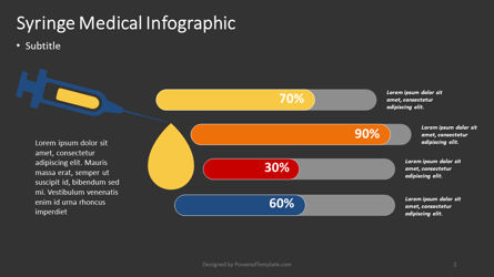 Spritze medizinische infografik, Folie 2, 04373, Infografiken — PoweredTemplate.com