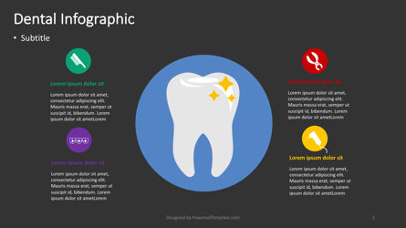 Tandheelkundige infographic, Dia 2, 04379, Infographics — PoweredTemplate.com