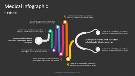 Stéthoscope médical infographique, Diapositive 2, 04380, Infographies — PoweredTemplate.com