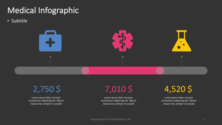 Medische infographic, Dia 2, 04384, Infographics — PoweredTemplate.com