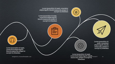 Gráficos infográficos de negocios, Diapositiva 6, 04394, Iconos — PoweredTemplate.com