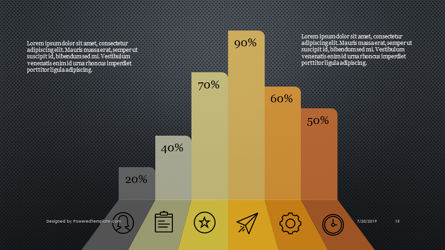 Grafici di affari infografica, Slide 7, 04394, icone — PoweredTemplate.com