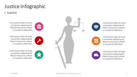 Keadilan Infografis, Templat PowerPoint, 04398, Infografis — PoweredTemplate.com