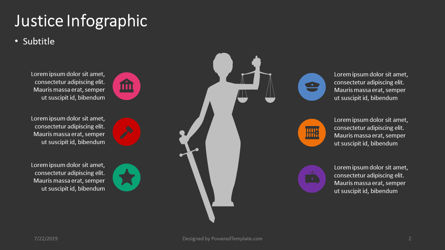Infographie de la justice, Diapositive 2, 04398, Infographies — PoweredTemplate.com