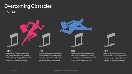 Overcoming Obstacles, Slide 2, 04404, Infographics — PoweredTemplate.com