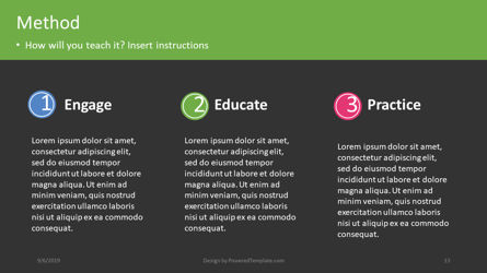 Piano delle lezioni, Slide 13, 04414, Grafici e Diagrammi Educativi — PoweredTemplate.com