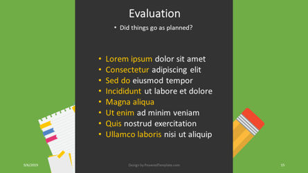 Piano delle lezioni, Slide 15, 04414, Grafici e Diagrammi Educativi — PoweredTemplate.com