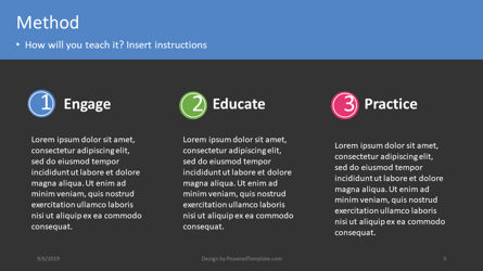 Piano delle lezioni, Slide 5, 04414, Grafici e Diagrammi Educativi — PoweredTemplate.com