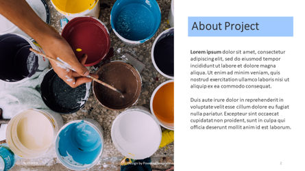 Nonprofit Art Project, Slide 2, 04417, Presentation Templates — PoweredTemplate.com