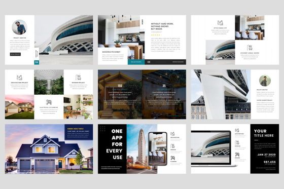 Architecture - Interior PowerPoint Template, Diapositiva 4, 04434, Modelos de negocios — PoweredTemplate.com