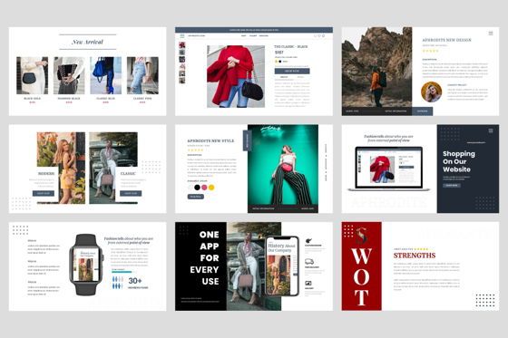 Bag - Fashion PowerPoint Template, Diapositive 4, 04440, Modèles commerciaux — PoweredTemplate.com