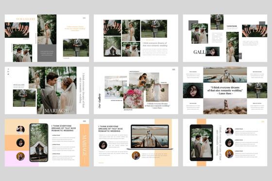 Mariage - Wedding PowerPoint Template, Dia 4, 04452, Businessmodellen — PoweredTemplate.com