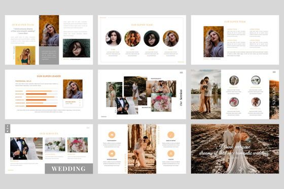 Mariage - Wedding Google Slide Template, Dia 3, 04454, Businessmodellen — PoweredTemplate.com