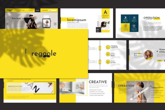 Regoole - PowerPoint Template, スライド 5, 04478, プレゼンテーションテンプレート — PoweredTemplate.com
