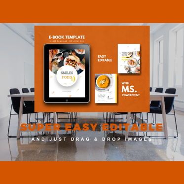 Recipes Food eBook PowerPoint Presentation Template, Slide 10, 04499, Presentation Templates — PoweredTemplate.com