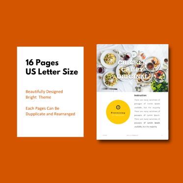 Recipes Food eBook PowerPoint Presentation Template, Slide 5, 04499, Presentation Templates — PoweredTemplate.com