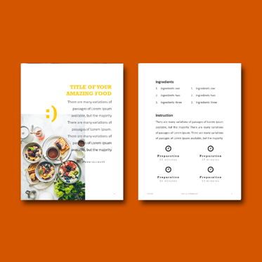 Recipes Food eBook PowerPoint Presentation Template, Slide 7, 04499, Presentation Templates — PoweredTemplate.com