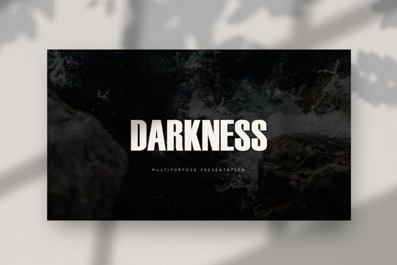 Darkness - PowerPoint Template, 幻灯片 2, 04518, 演示模板 — PoweredTemplate.com
