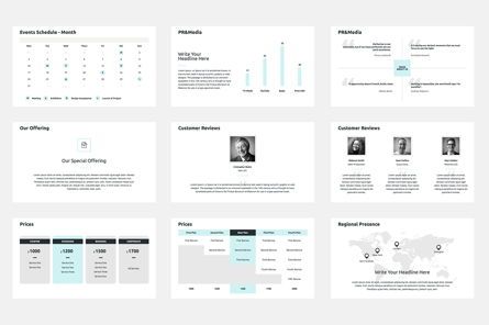 2020 Year Report PowerPoint Presentation Template, 슬라이드 7, 04521, 인포메이션 그래픽 — PoweredTemplate.com