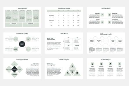 Business Strategy PowerPoint Template, 슬라이드 3, 04525, 비즈니스 모델 — PoweredTemplate.com