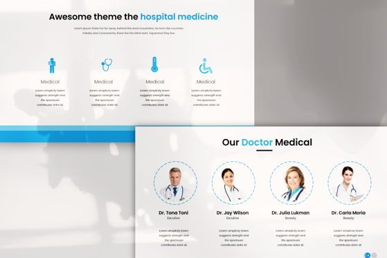 Medical - PowerPoint Template, 幻灯片 4, 04548, 演示模板 — PoweredTemplate.com