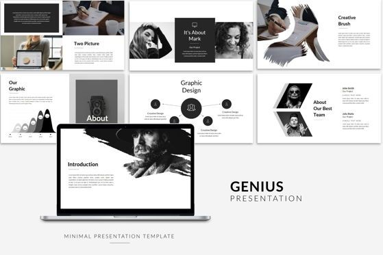 Genius - PowerPoint Template, 슬라이드 3, 04549, 프레젠테이션 템플릿 — PoweredTemplate.com