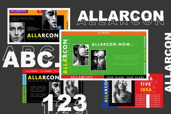 Allarcon - PowerPoint Template, Slide 6, 04558, Templat Presentasi — PoweredTemplate.com