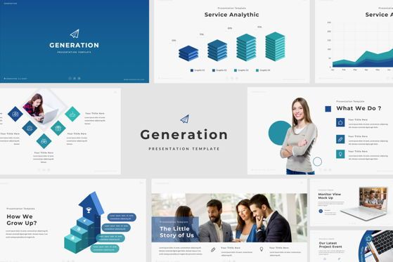 GENERATION - PowerPoint Template, Diapositive 2, 04588, Modèles de présentations — PoweredTemplate.com
