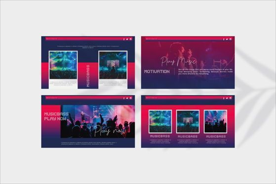 MUSICBASS- PowerPoint Template, 슬라이드 10, 04590, 프레젠테이션 템플릿 — PoweredTemplate.com