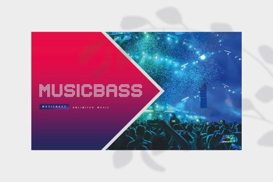 MUSICBASS- PowerPoint Template, 슬라이드 2, 04590, 프레젠테이션 템플릿 — PoweredTemplate.com
