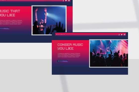 MUSICBASS- PowerPoint Template, 幻灯片 4, 04590, 演示模板 — PoweredTemplate.com