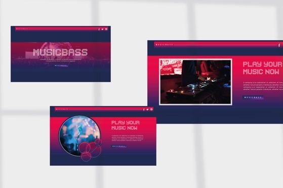 MUSICBASS- PowerPoint Template, Diapositive 5, 04590, Modèles de présentations — PoweredTemplate.com
