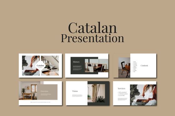 CATALAN - PowerPoint Template, Slide 3, 04592, Templat Presentasi — PoweredTemplate.com