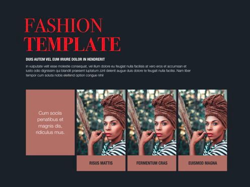 Fashion Tale Powerpoint and Google Slides Presentation Template, Dia 7, 04608, Presentatie Templates — PoweredTemplate.com
