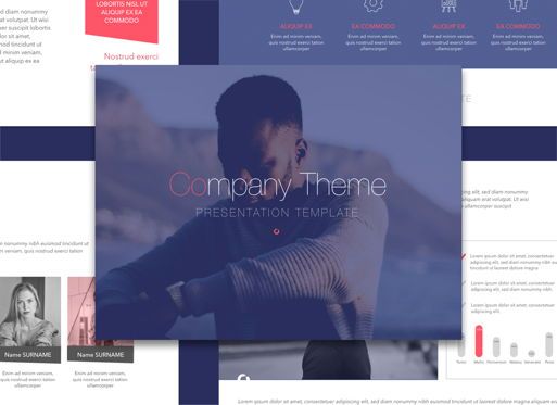 Front Row Powerpoint and Google Slides Presentation Template, PowerPoint模板, 04609, 演示模板 — PoweredTemplate.com