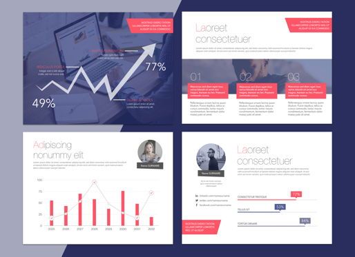 Front Row Powerpoint and Google Slides Presentation Template, 幻灯片 5, 04609, 演示模板 — PoweredTemplate.com