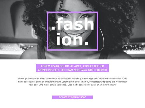 High Fashion Powerpoint and Google Slides Presentation Template, スライド 5, 04613, プレゼンテーションテンプレート — PoweredTemplate.com