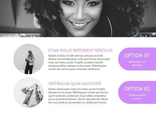 High Fashion Powerpoint and Google Slides Presentation Template, Dia 9, 04613, Presentatie Templates — PoweredTemplate.com