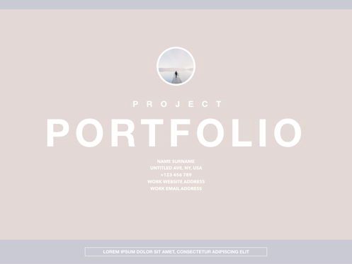 Pastel Portfolio Powerpoint and Google Slides Presentation Template, Slide 10, 04620, Templat Presentasi — PoweredTemplate.com